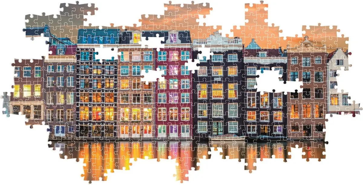 Clementoni Puzzel Panorama Amsterdam 1000 Stuks - Multicolor