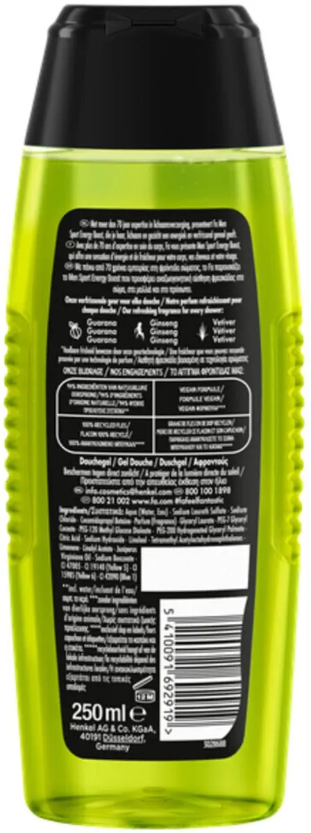 Fa Men Sport Douchegel & Shampoo - 3x250ml