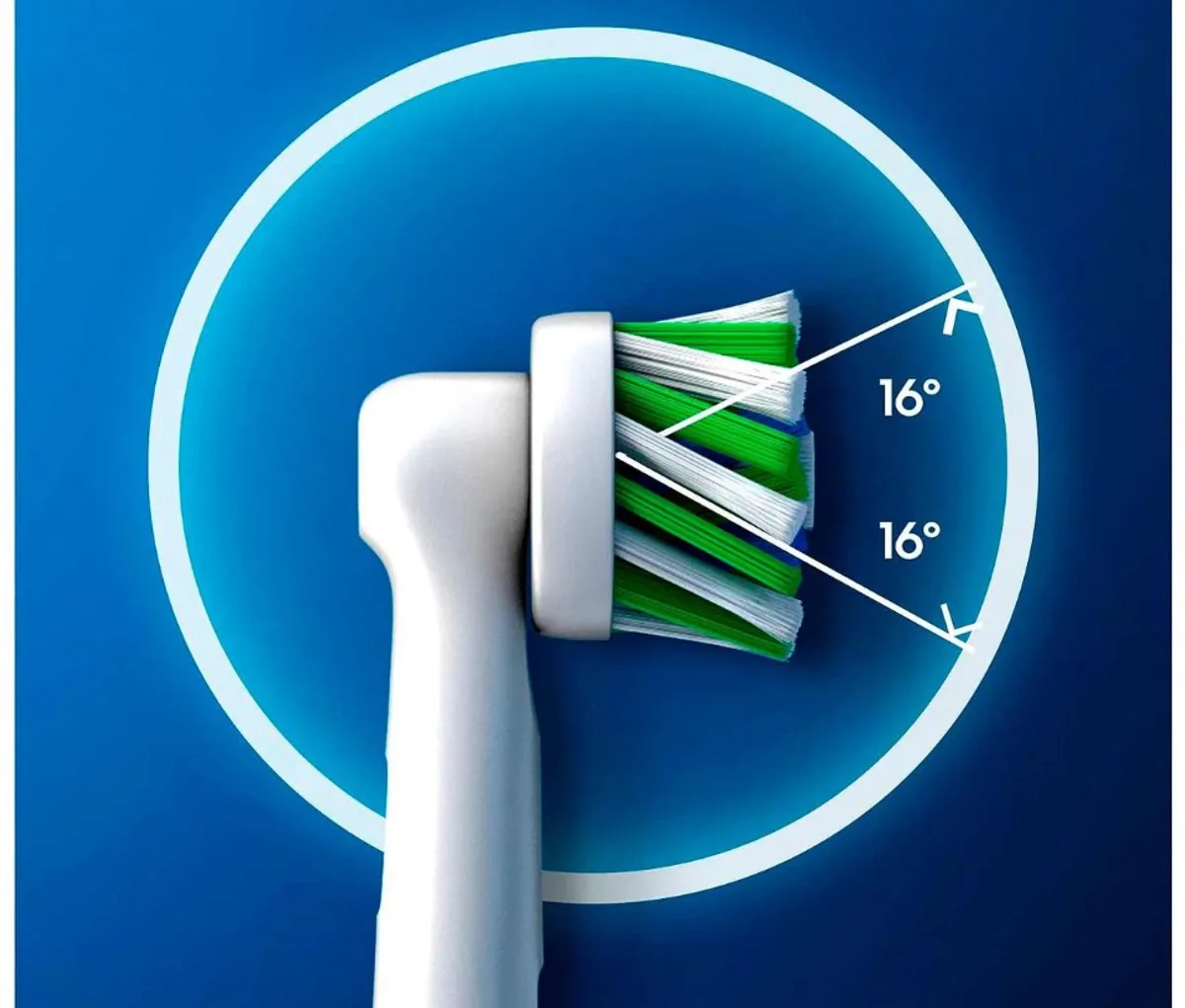 Oral-B Cross Action Eb50EB-4 Opzetborstels - 8 Stuks - Wit