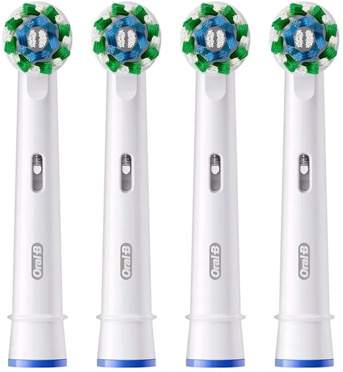 Oral-B Cross Action Eb50EB-4 Opzetborstels - 8 Stuks - Wit