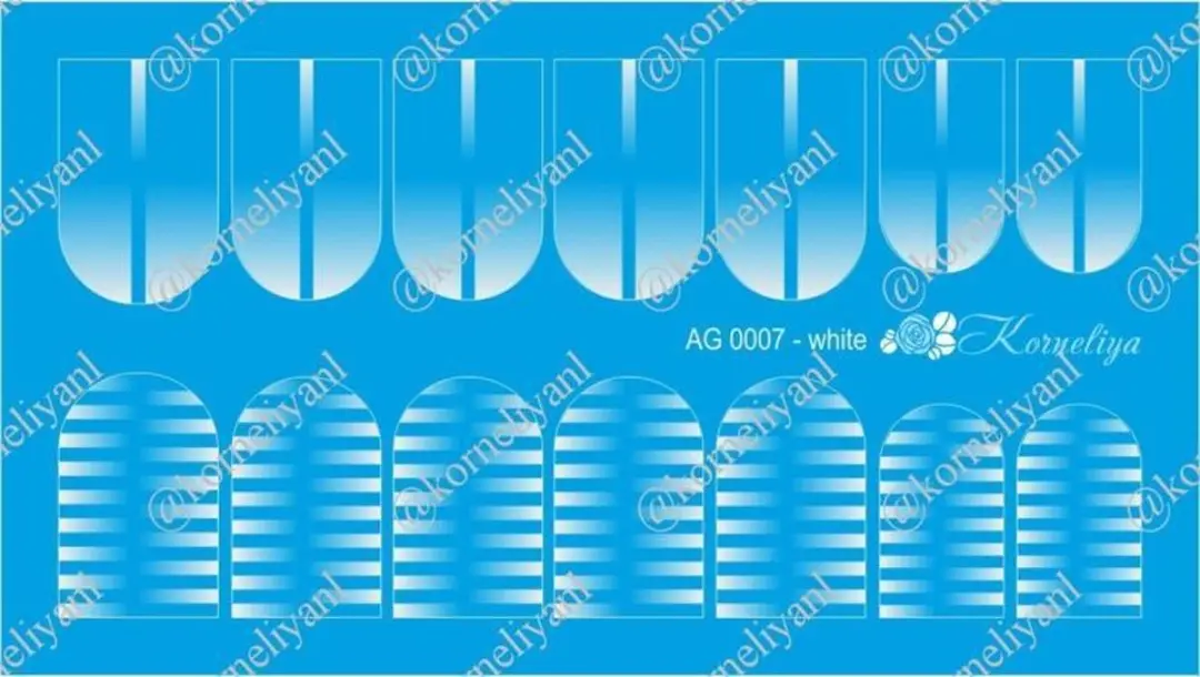 Korneliya Airbrush Waterdecal AG 0007 Wit