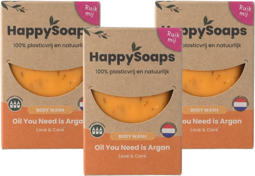 HappySoaps Oil You Need Is Argan Body Wash Bar