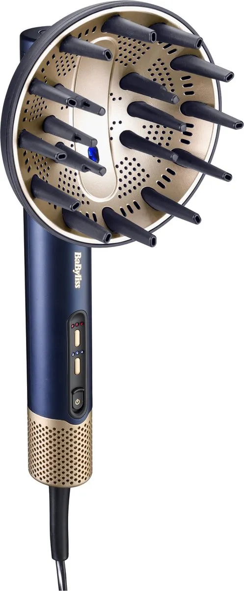 BaByliss ACAS6550DIF Air Wand Diffuser - Donkerblauw/Goud