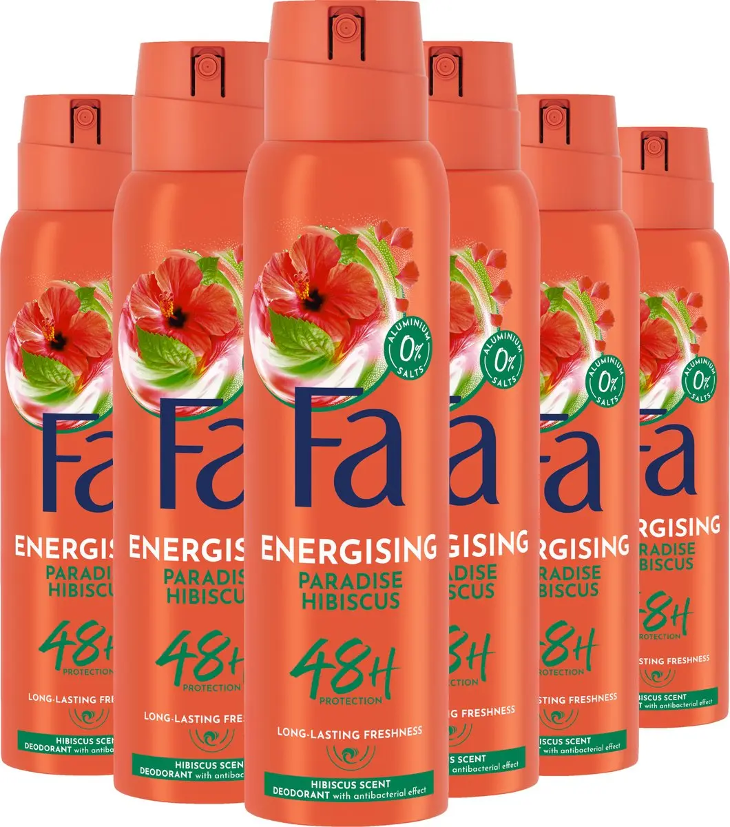 Fa Paradise Hibiscus Deodorant Spray 6x150ml