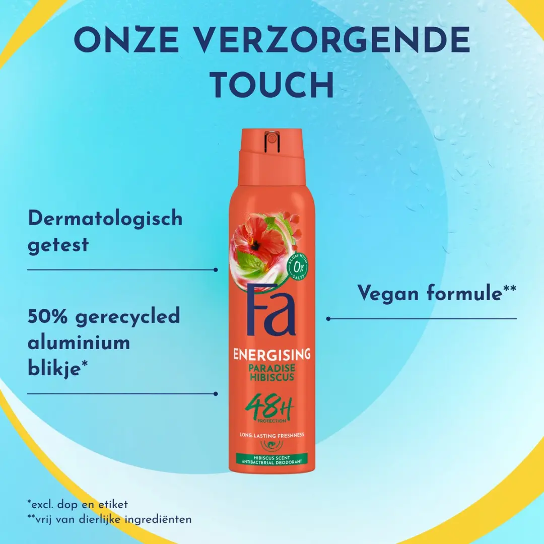 Fa Paradise Hibiscus Deodorant Spray 6x150ml