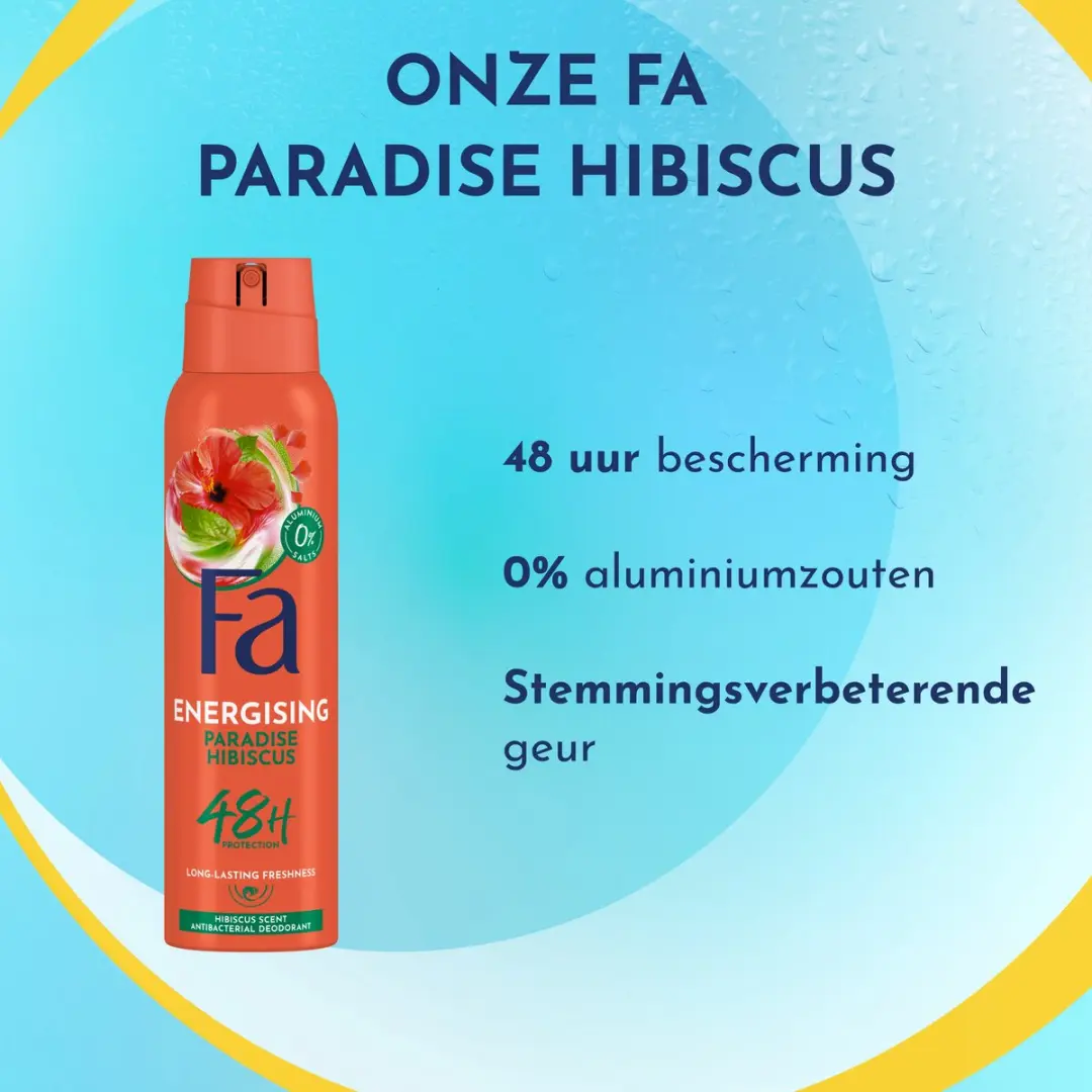 Fa Paradise Hibiscus Deodorant Spray 6x150ml
