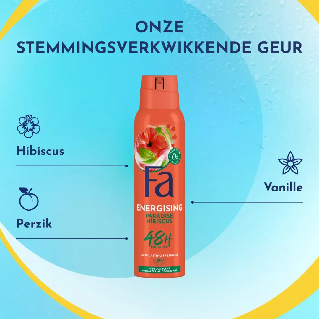 Fa Paradise Hibiscus Deodorant Spray 6x150ml