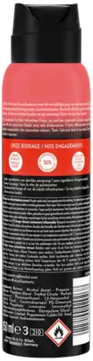 Fa Men Attraction Force Deodorant Spray - 6x150ml