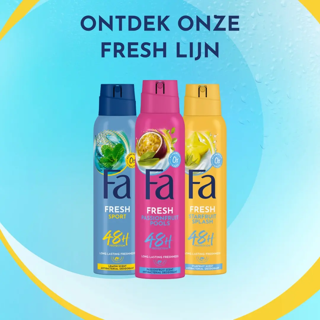 Fa Passion Fruit Pools Deo Spray 6x150ml