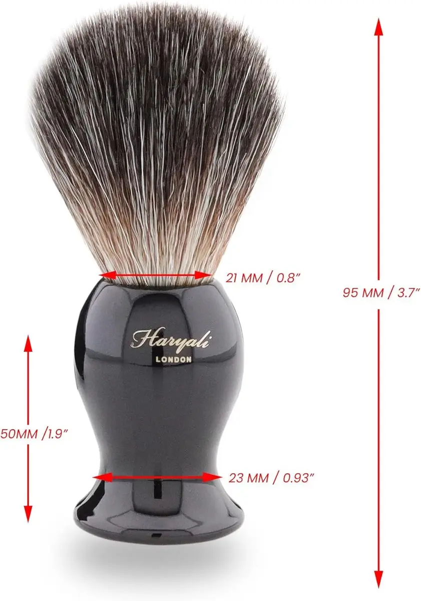 Haryali London Shaving Brush - Zwart - afbeelding 6 van 6