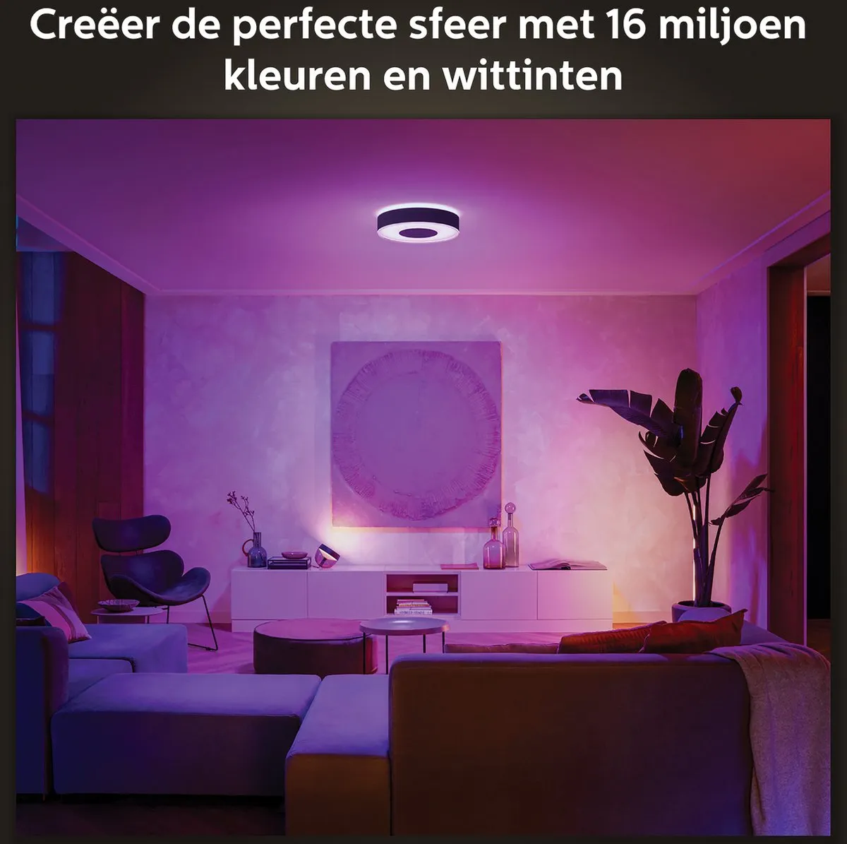 Philips Hue Infuse Plafondlamp 38cm - Zwart