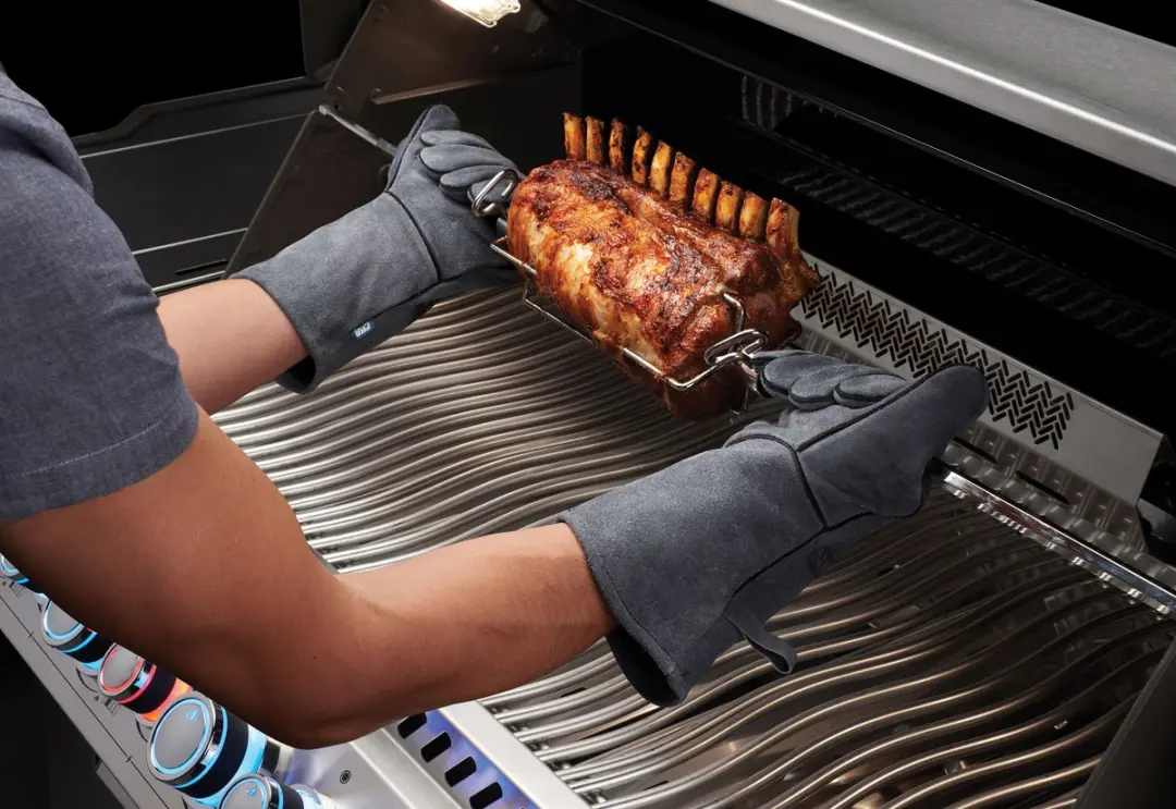 Napoleon Lederen BBQ Handschoenen - Grijs