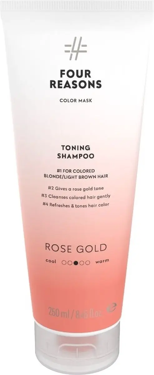 Four Reasons Color Mask Toning Shampoo Rose Gold 250ml