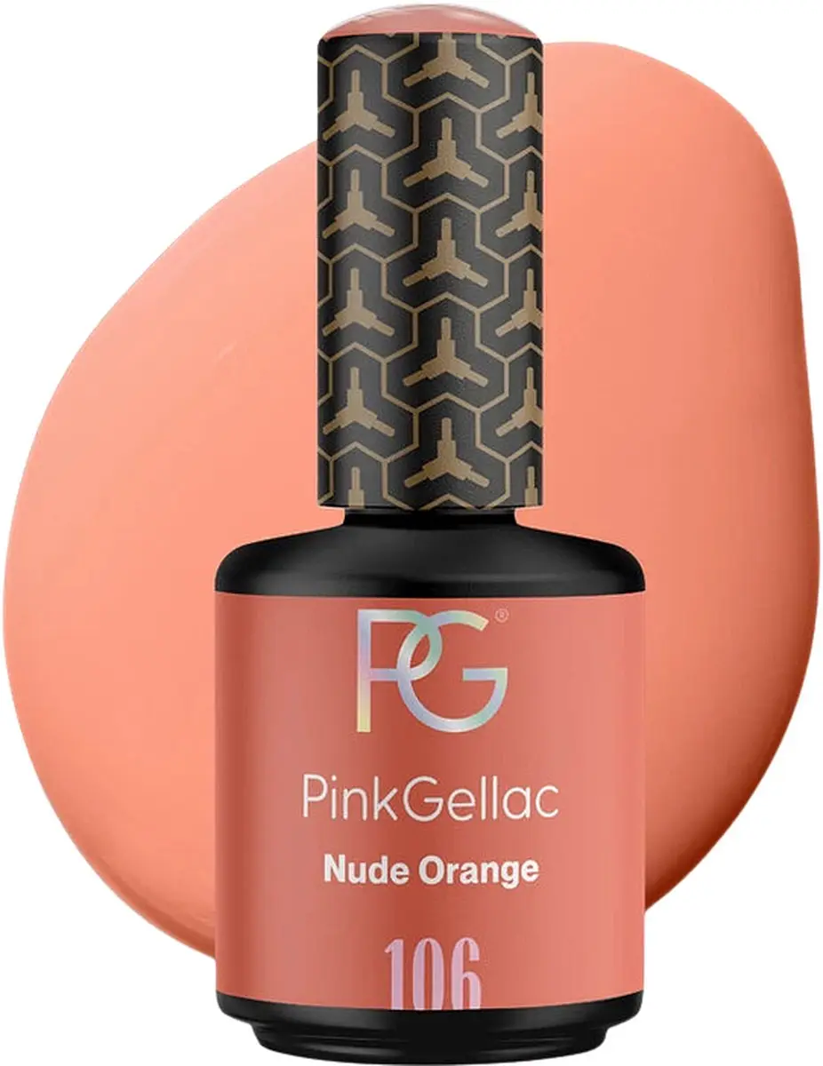 Pink Gellac Nude Orange Gelnagellak 15ml