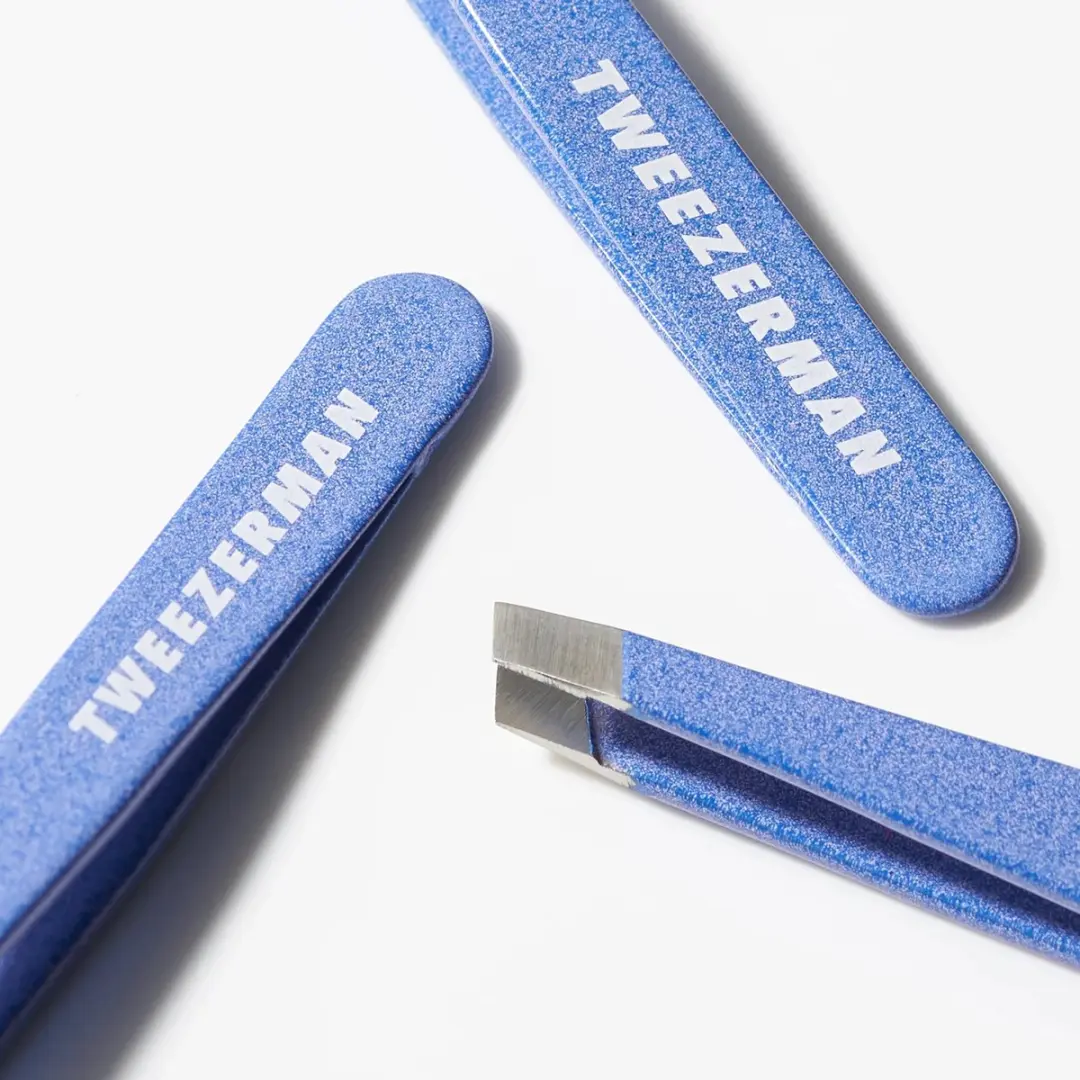 Tweezerman Mini Slant Granite Sky Wenkbrauwpincet