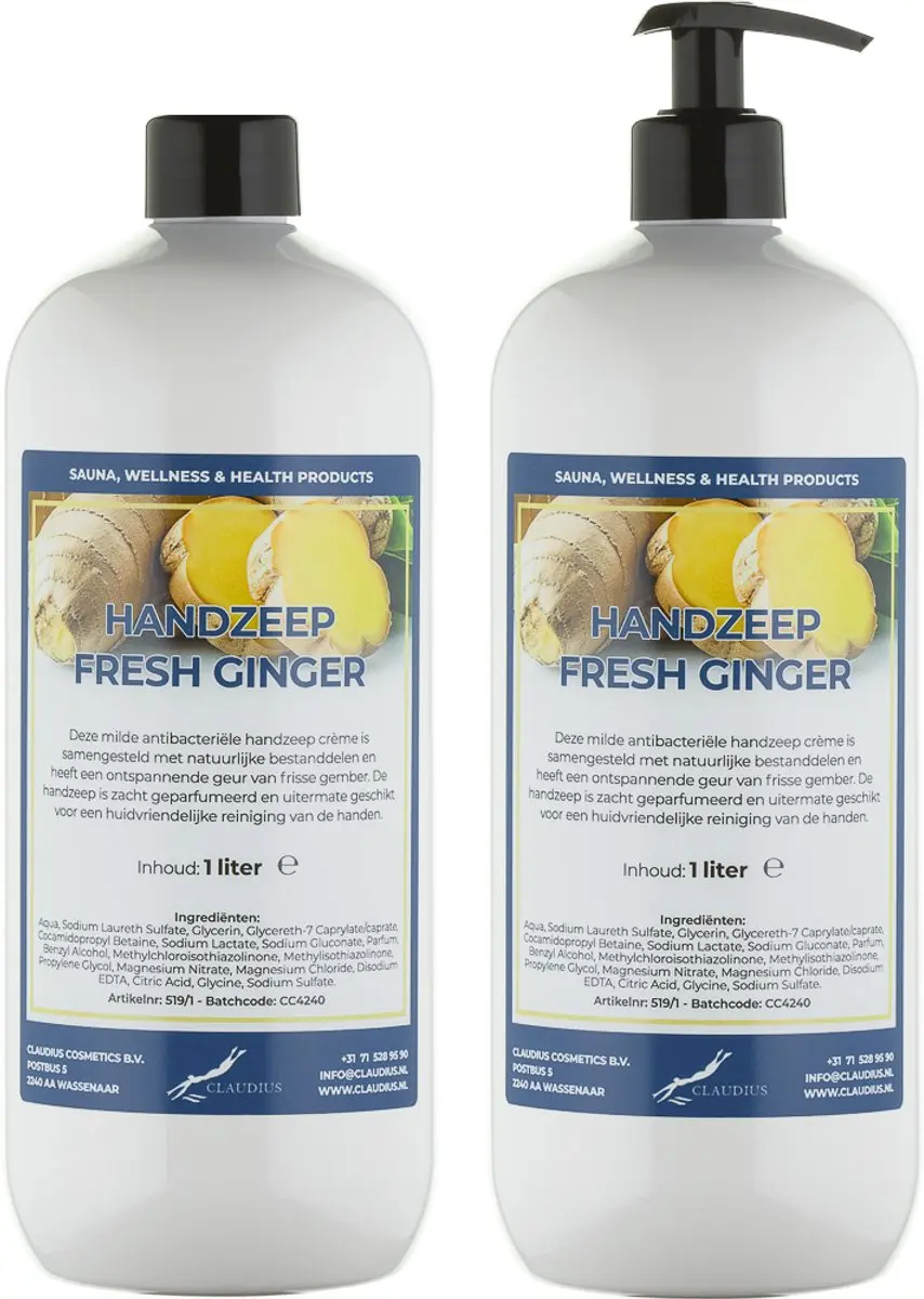 Splashbox Cosmetics Handzeep Fresh Ginger 2 Liter