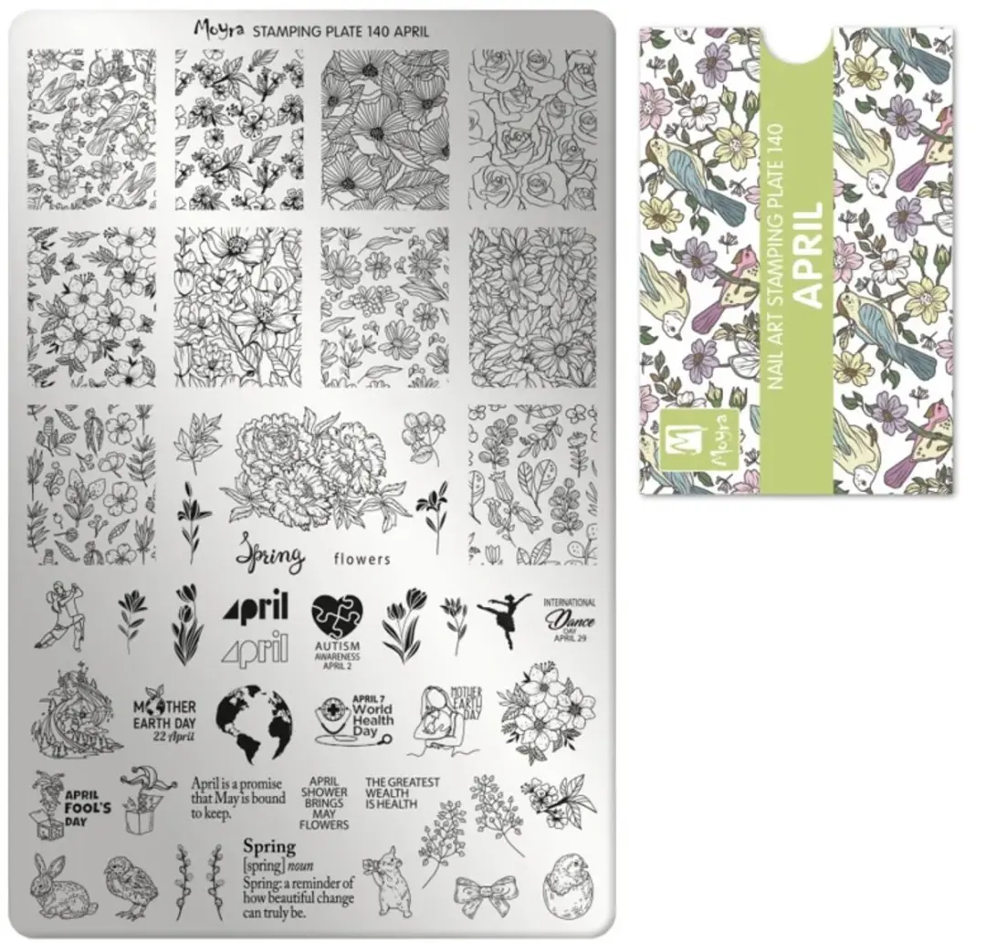Moyra Stamping Plate 140 APRIL