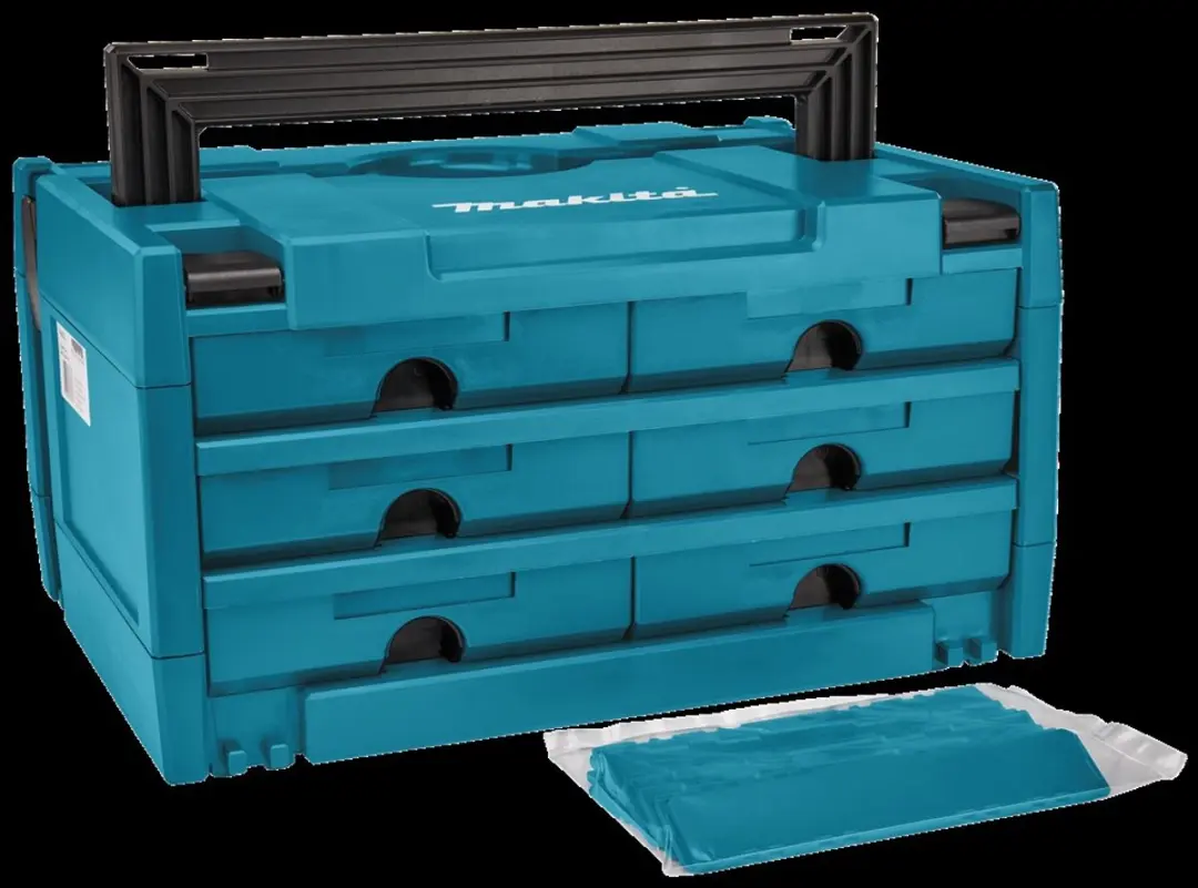 Makita Makstor P-84333 Modulair Opbergsysteem - 4 Lades - Blauw