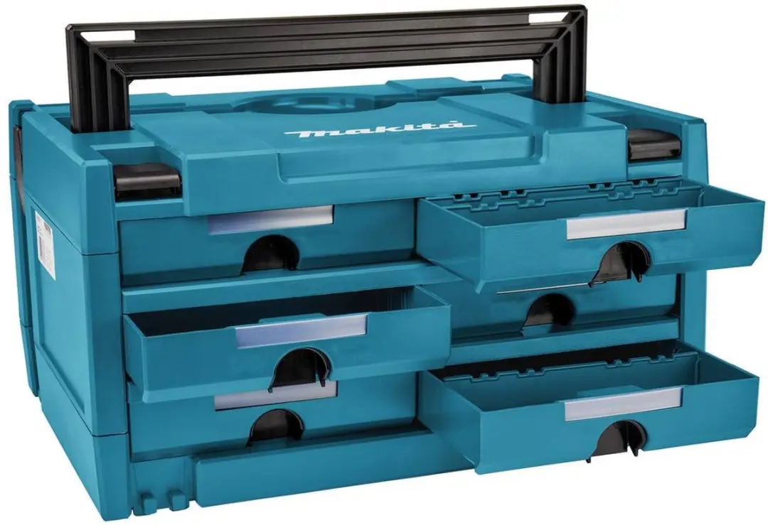 Makita Makstor P-84333 Modulair Opbergsysteem - 4 Lades - Blauw - afbeelding 6 van 6