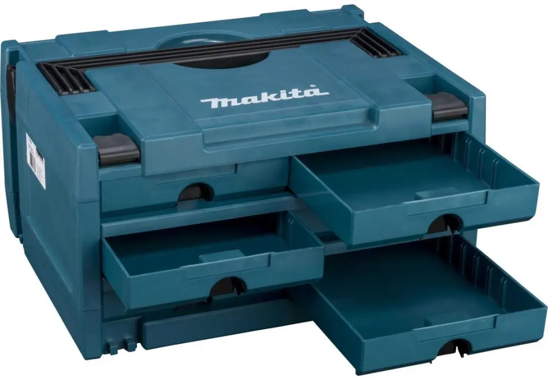 Makita Makstor P-84333 Modulair Opbergsysteem - 4 Lades - Blauw
