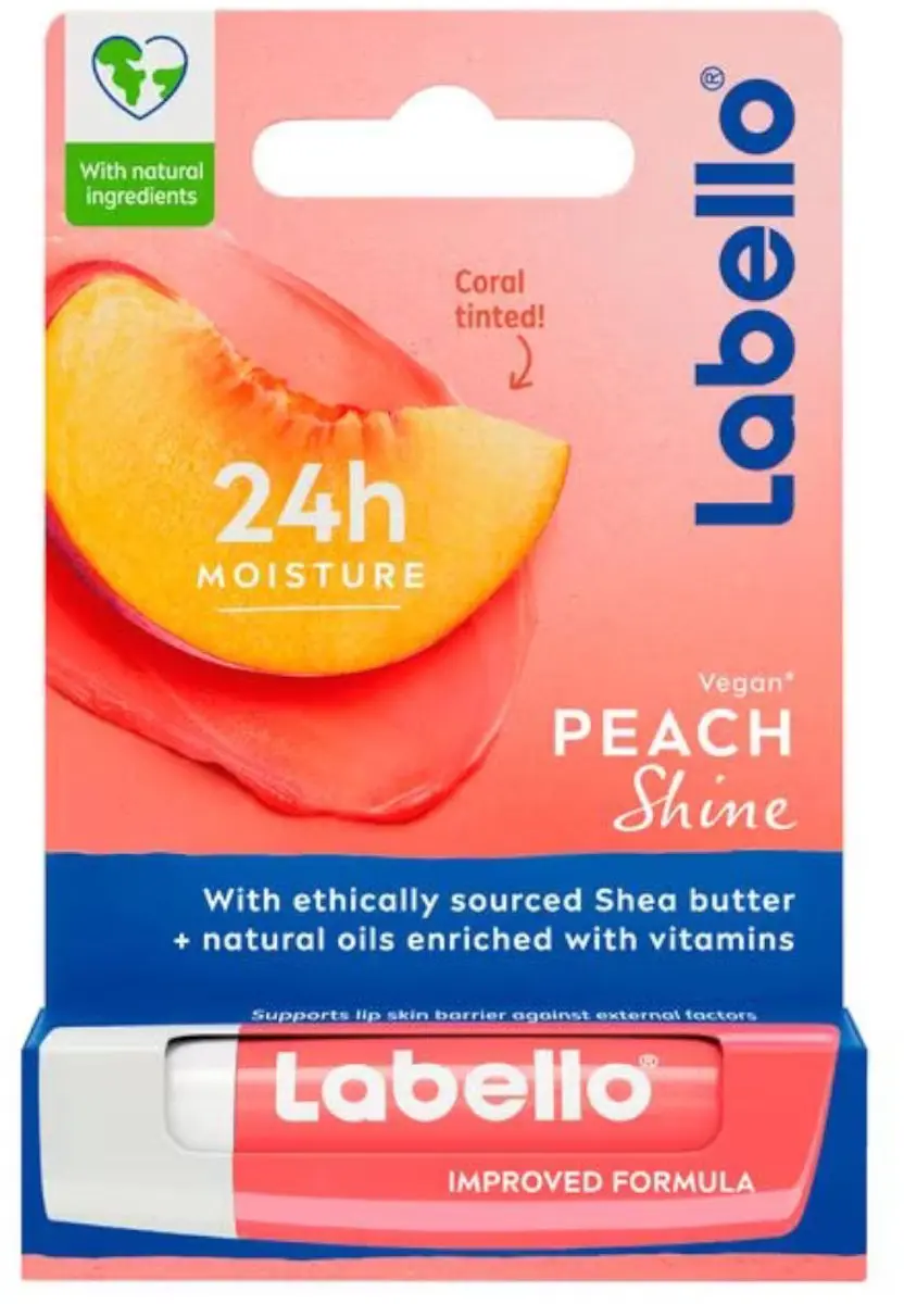 Labello Lippenbalsem Peach Shine 4,8g