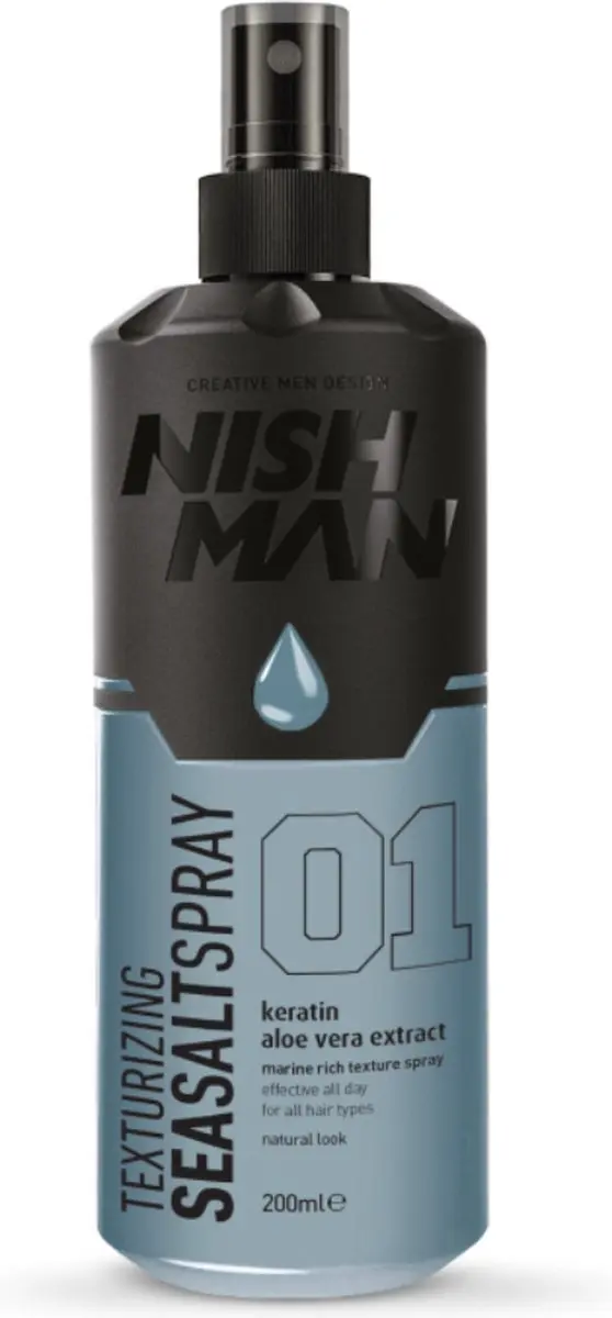 Nishman Sea Salt Spray 200ml - Keratine & Aloë Vera