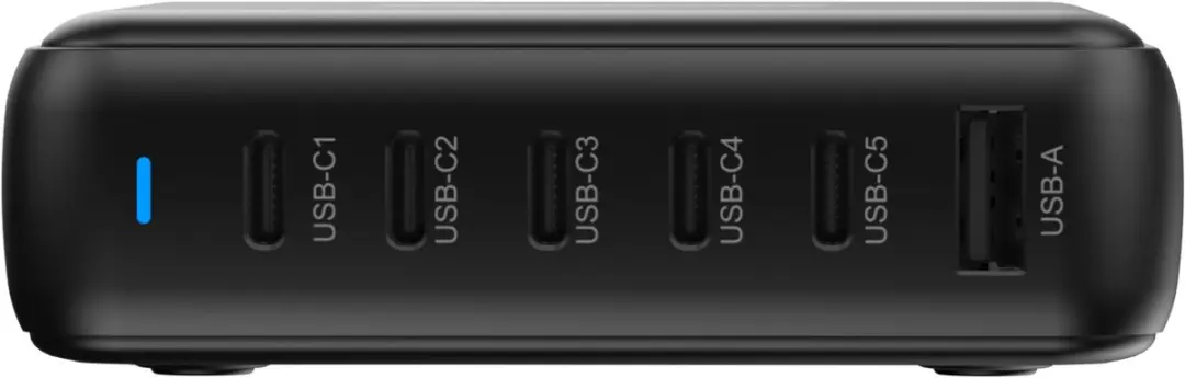 Sitecom 200W Desktop Charger - 6 Poorten - Zwart