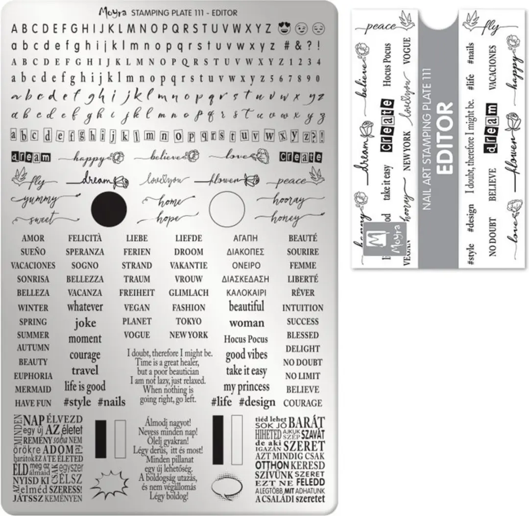 Moyra Stamping Plate 111 Editor