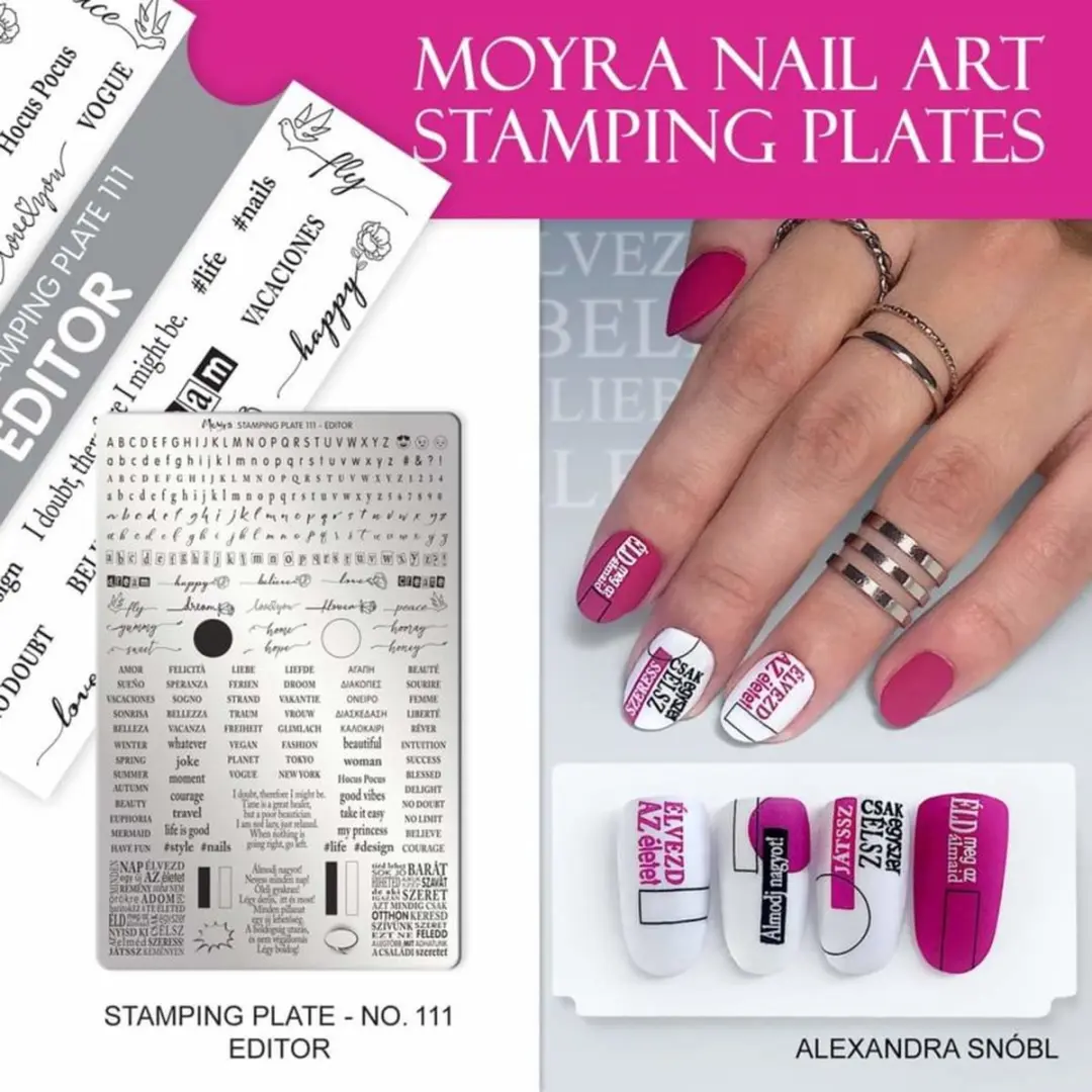 Moyra Stamping Plate 111 Editor - 55g