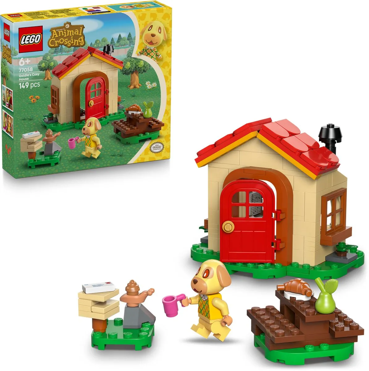 LEGO Animal Crossing Goldies Knusse Huisje 77058 - 149 Stukken - Multicolor