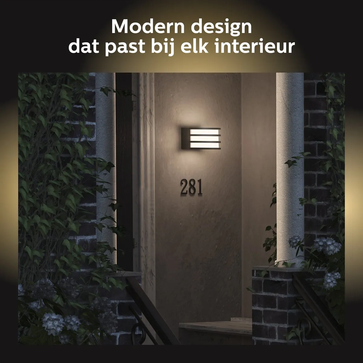 Philips Hue Lucca Muurlamp - Warmwit - Zwart