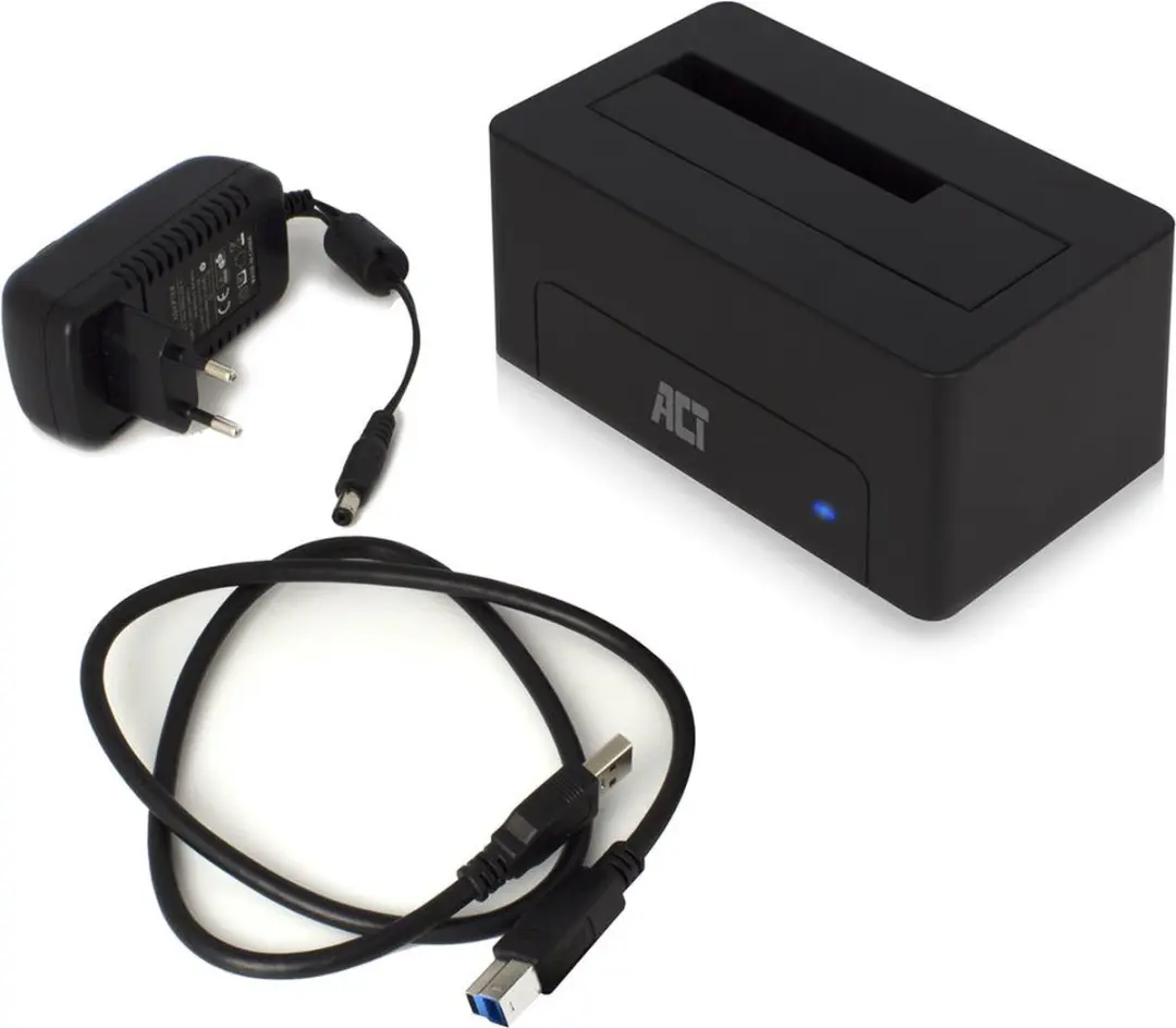 ACT AC1500 Harde Schijf Docking Station - USB 3.0 - Zwart