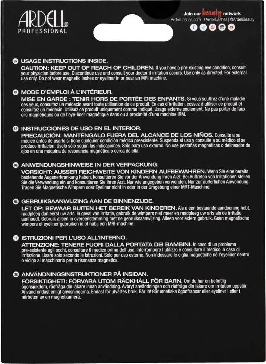 Ardell Magnetic Liquid Eyeliner & Lash 110 - Nepwimpers - Zwart