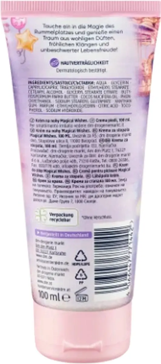 Balea Voetcrème Magical Wishes Kerst 2024 100ml