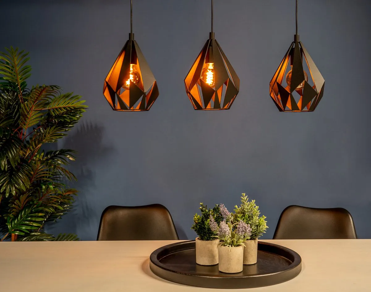 Eglo Carlton 5 Hanglamp 80,5cm - Zwart