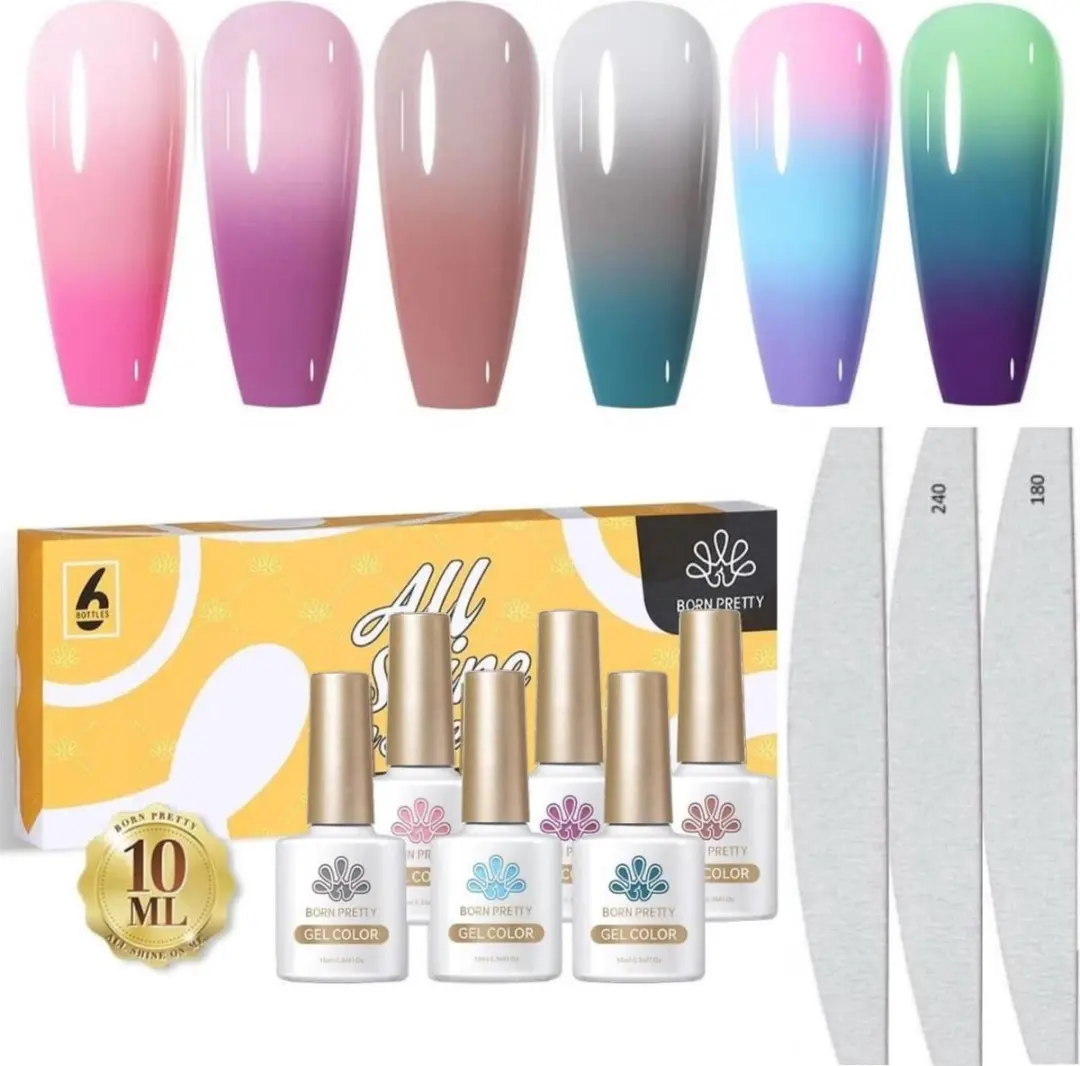 Born Pretty Thermo Gellak Set 6x10ml