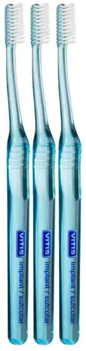 Vitis Implant Sulculaire Tandenborstel - 3 Stuks