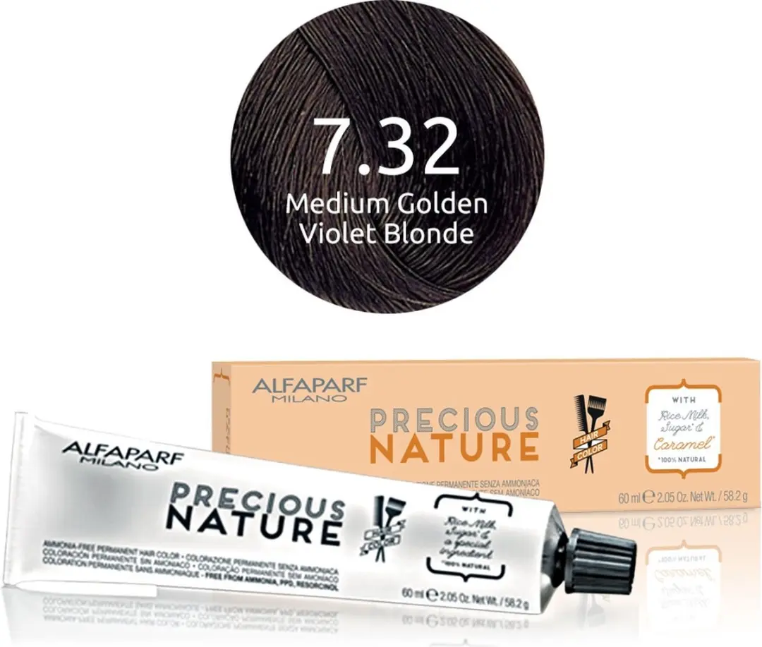 ALFAPARF Precious Nature 7.32 Permanent Haarkleur - 60ml - Zwart