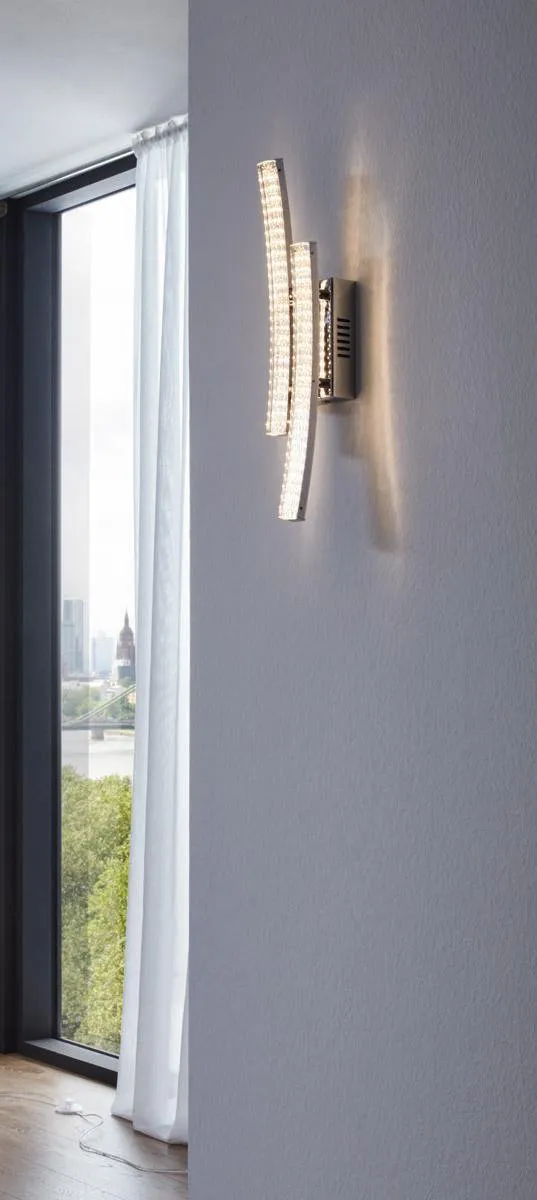 Eglo Pertini Wandlamp 2 Lichtpunten - Chroom
