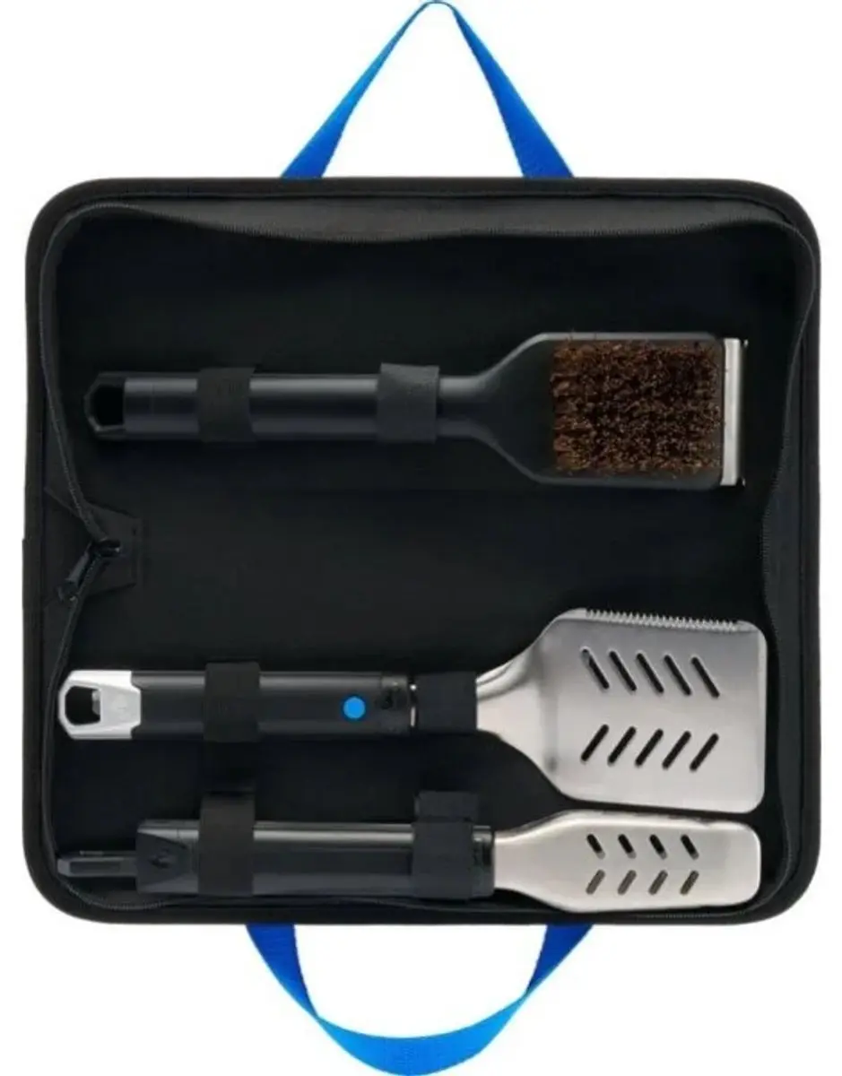 Napoleon TravelQ Grillbestekset 3-delig - Zilver/Zwart