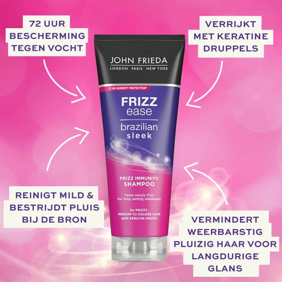 John Frieda Frizz Ease Brazilian Sleek Shampoo 250ml
