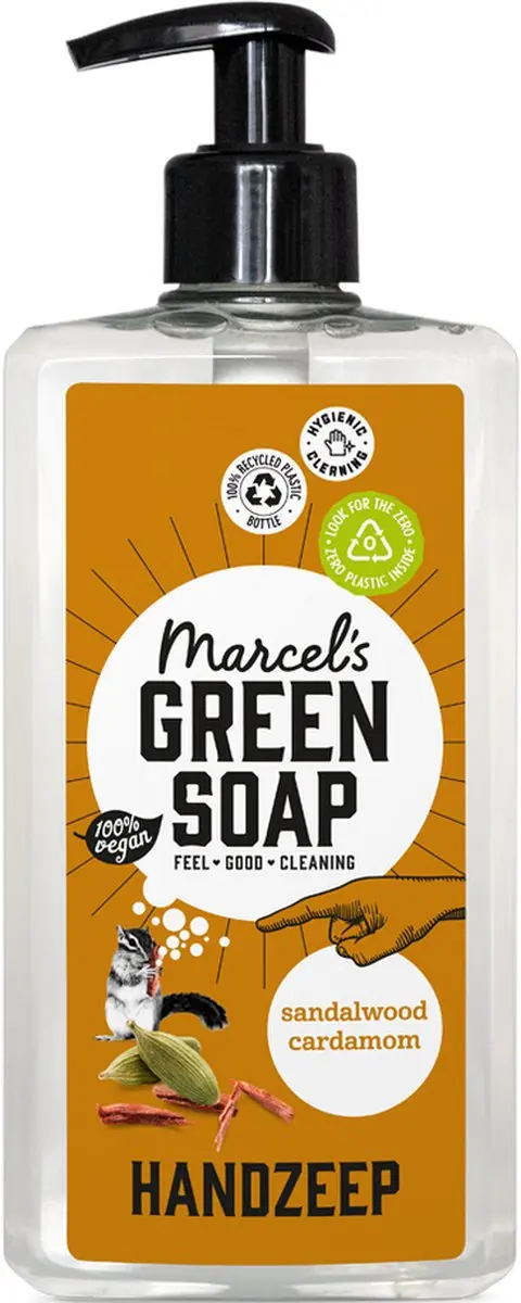 Marcel's Green Soap Handzeep Sandelhout & Kardemom - 6x500ml