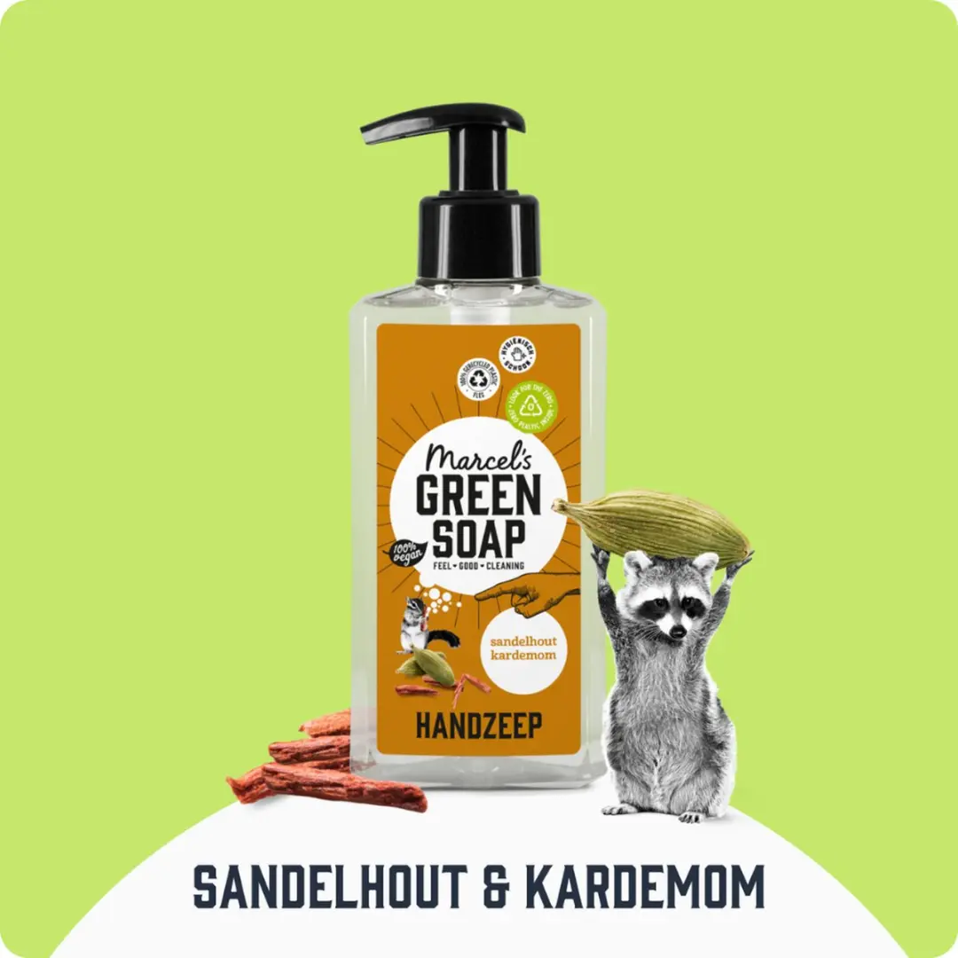 Marcel's Green Soap Handzeep Sandelhout & Kardemom - 6x500ml