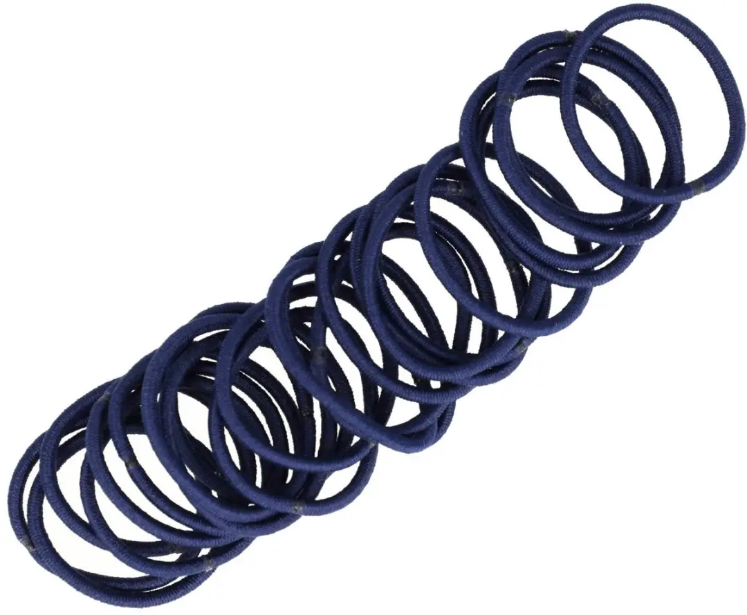 Haarsoires Haarelastiekjes Mini 2cm Blauw - 24 Stuks