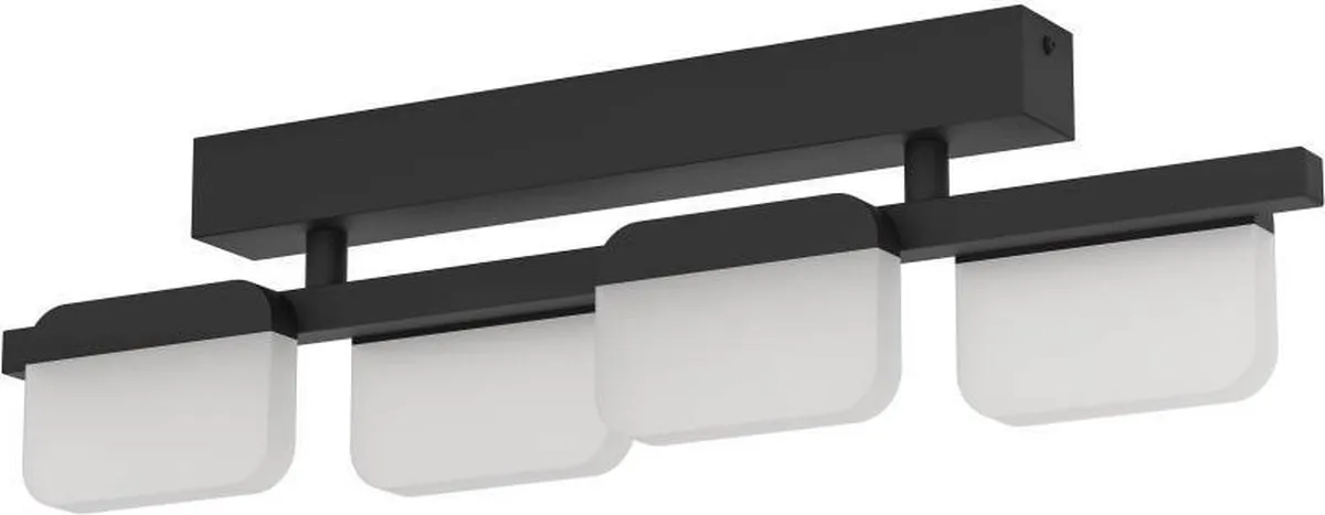 Eglo Ervidel Plafondlamp LED 62,5cm - 6 Lichtpunten - Zwart