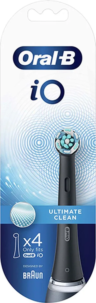 Oral-B iO Ultimate Clean Vervangborstels - 4 Stuks - Zwart