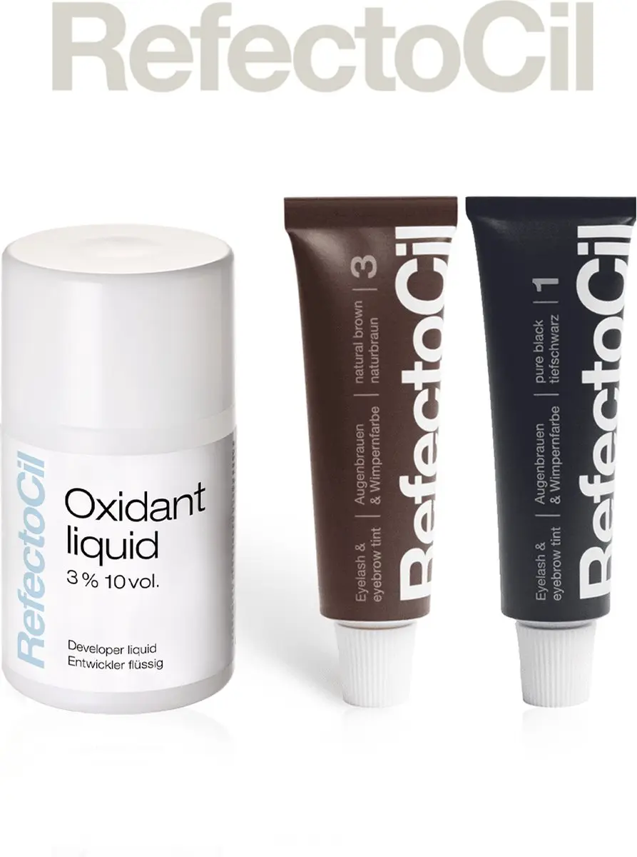 RefectoCil Nr.1 & Nr.3 Oxidant 130ml - 3 Stuks