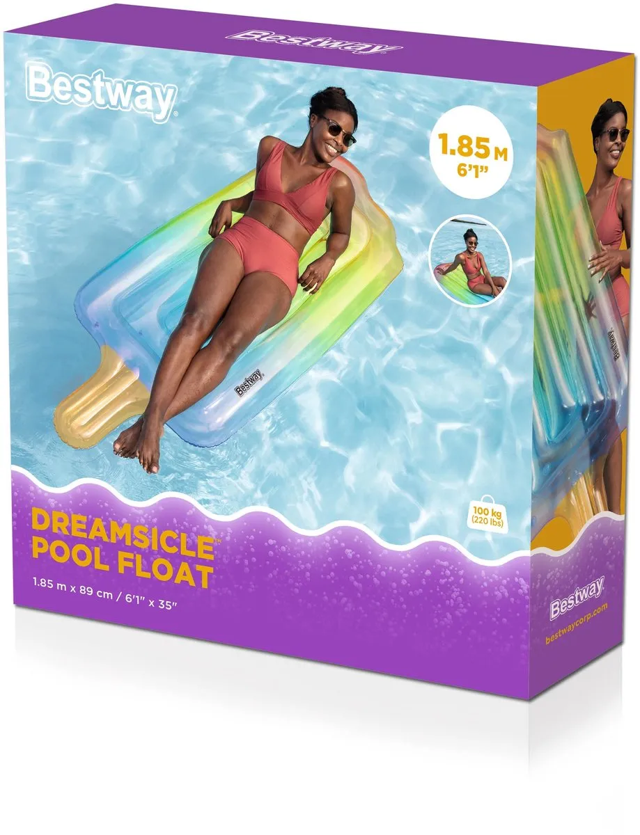 Bestway Dreamsicle Opblaasbare IJslolly Luchtmatras - Multicolor - afbeelding 6 van 6