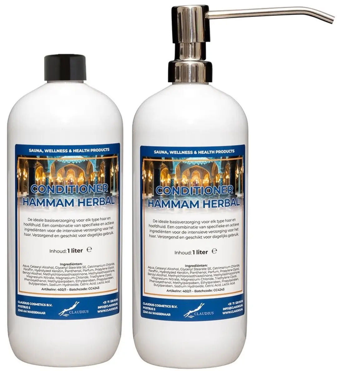 Splashbox Cosmetics Hammam Herbal Conditioner 1L - 3 Stuks