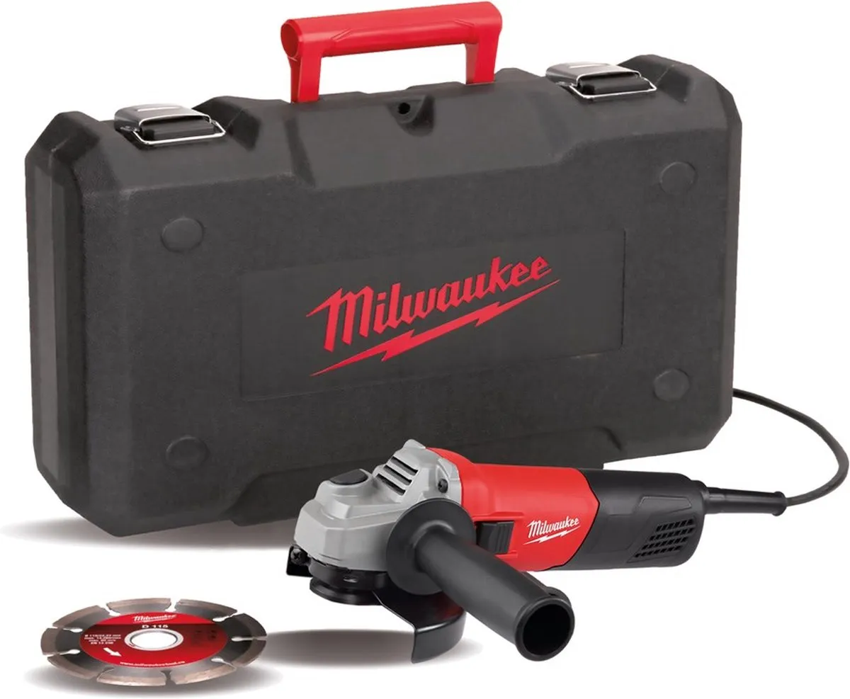 Milwaukee AG 800-115 E D-SET Haakse Slijper 115mm 800W